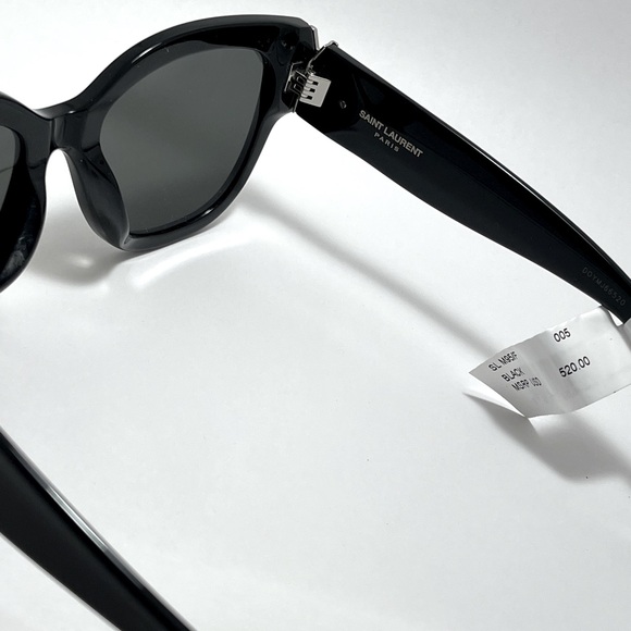 Saint Laurent SL M95/F 005 Black Sunglasses - Picture 3 of 8